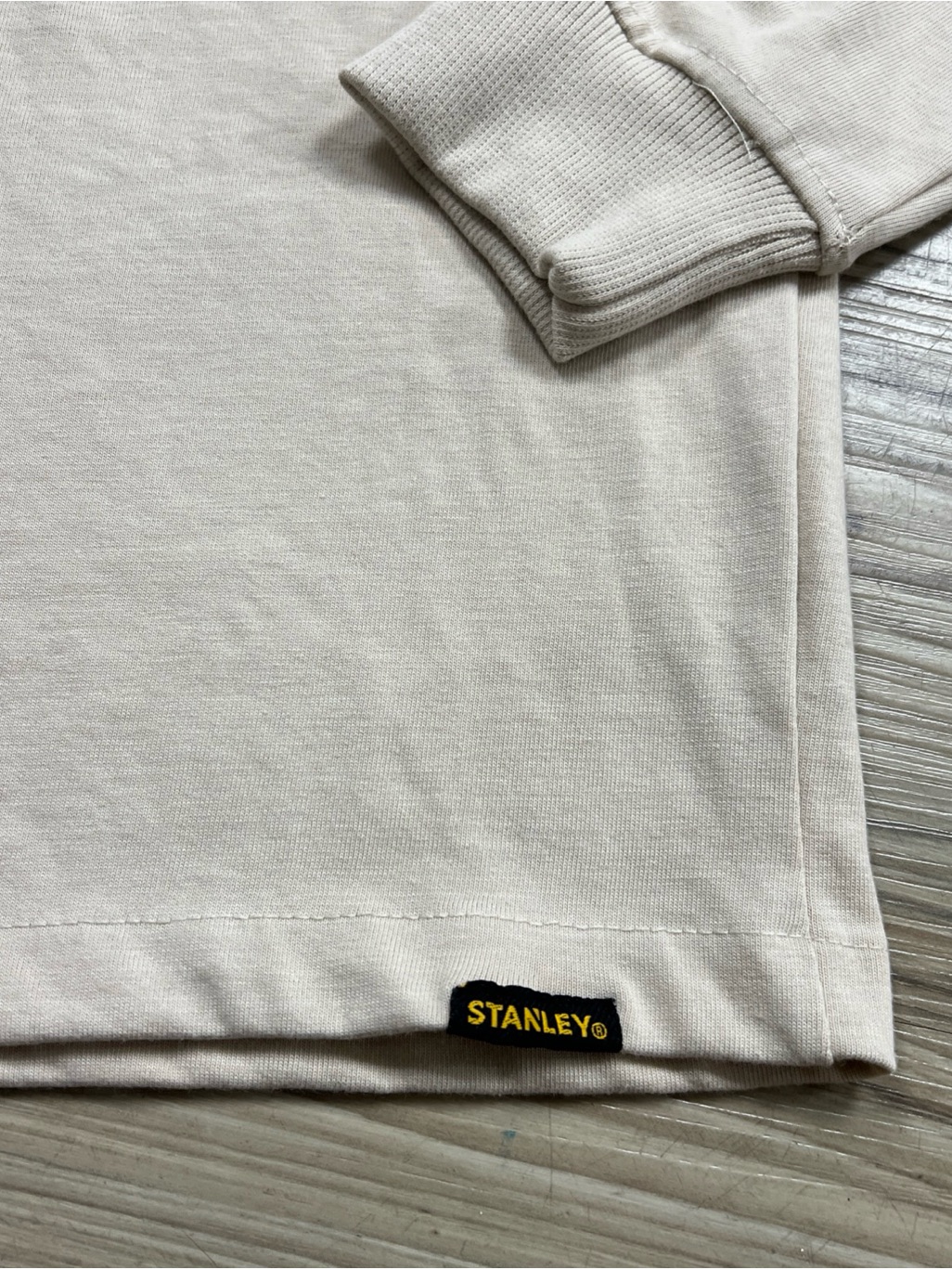 Stanley Workwear Cotton Blend Henley Long Sleeve Shirt Ice Gray Men’s Small Nwt — image 3 of 6